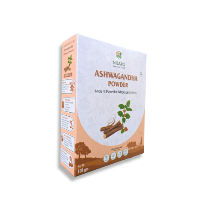 અશ્વગંધા રૂટ પાઉડર (ashwagandha root powder)